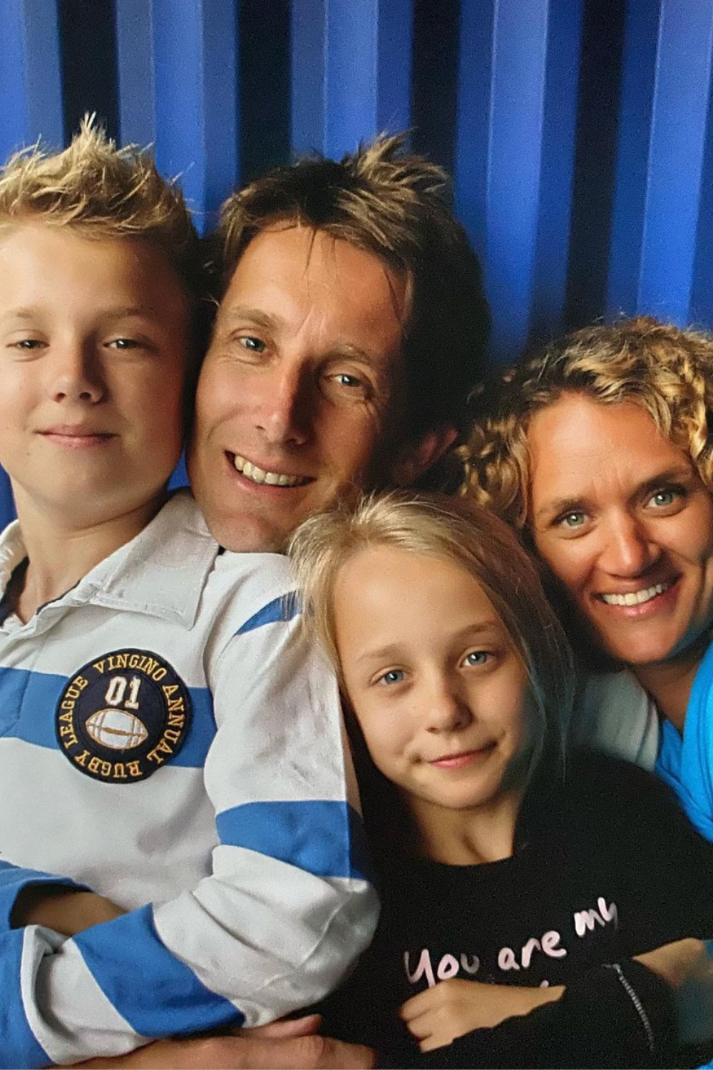 Edwin Van Der Sar His Wife Annemarie And Their Kids