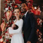 Elina And Gael With Their Daughter