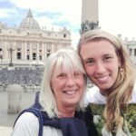Elise Mertens With Her Mother