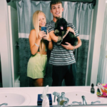 Evan and Kaylen with their dod, JP