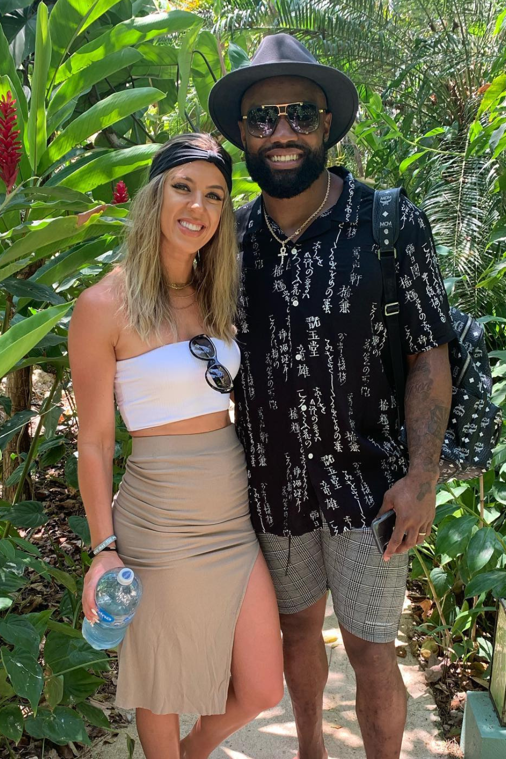 Everson Griffen And His Wife Tiffany Brandt During Their Vacation To Costa Rica