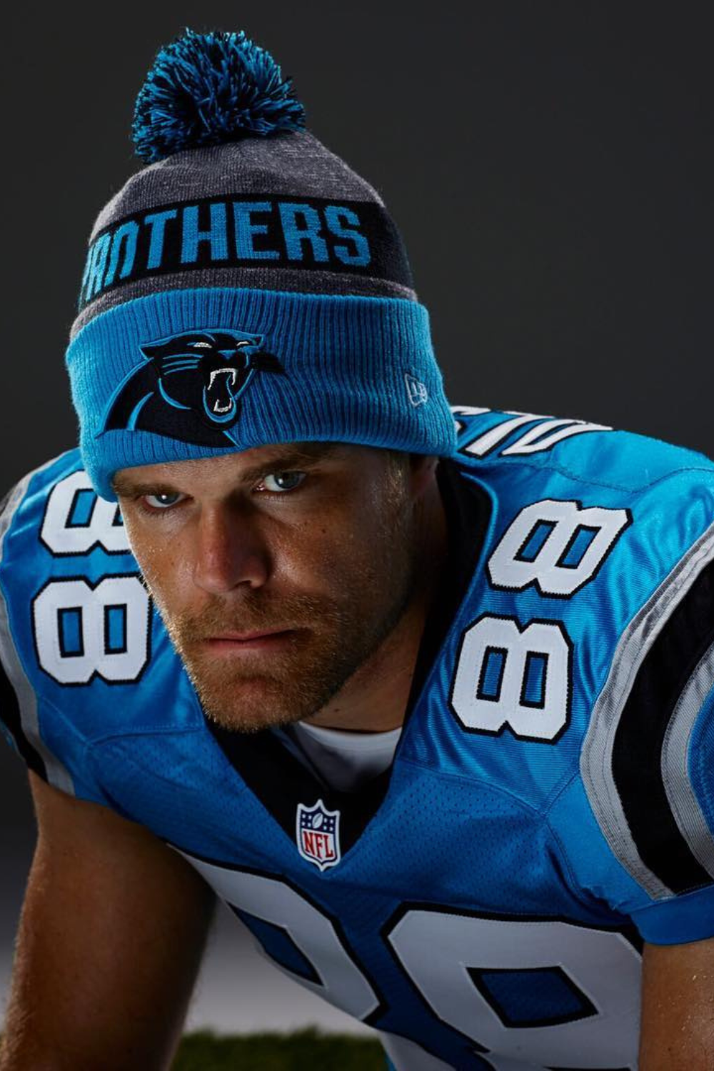 Former NFL Player Greg Olsen During His Photoshoot At Panthers