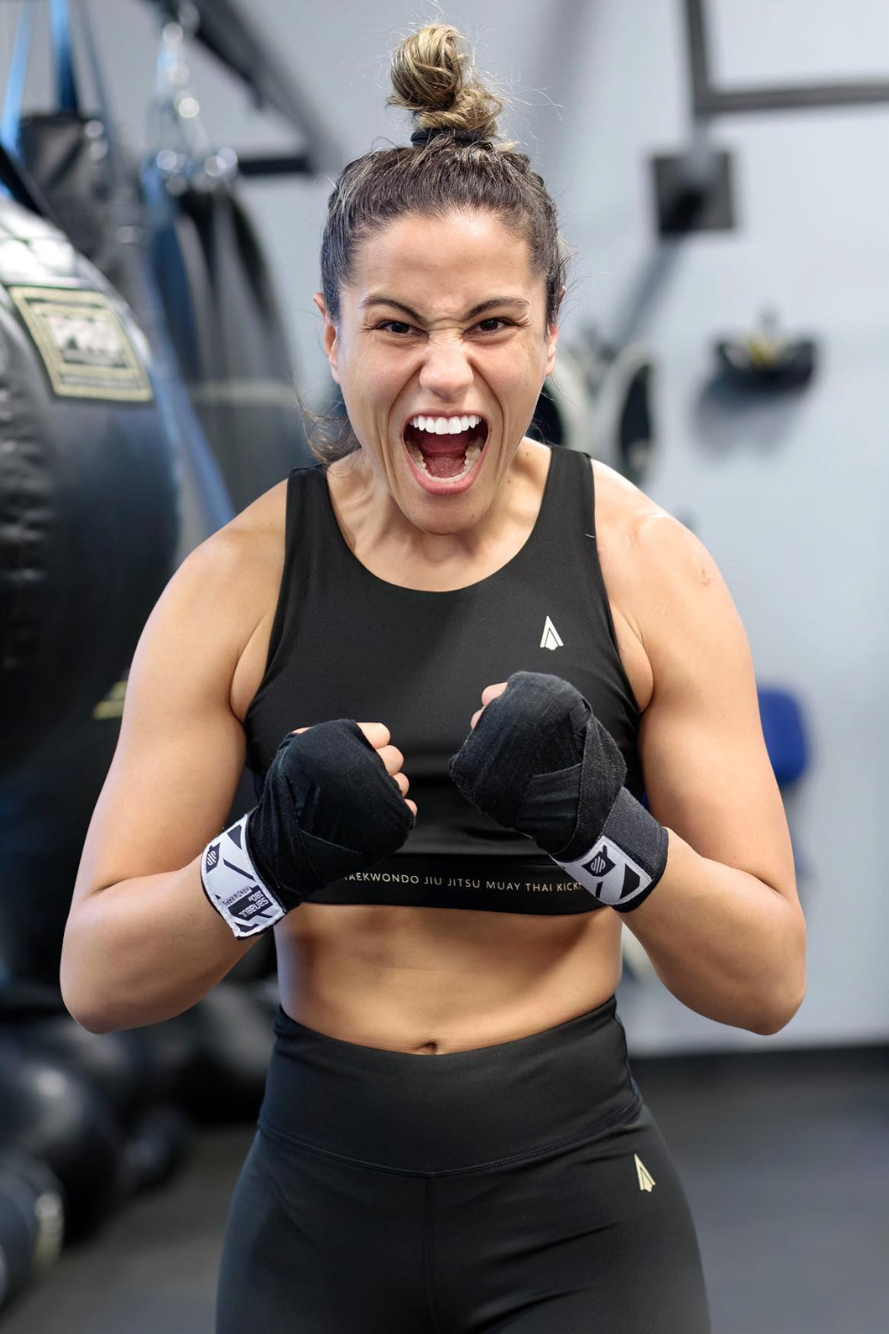 Gloria De Paula Pictured While Training