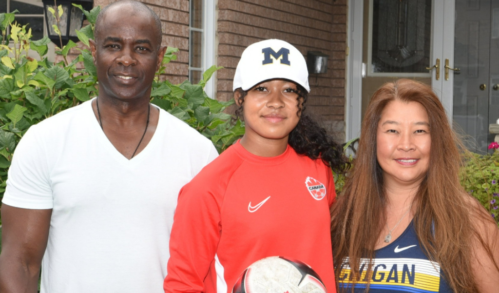 Jayde Riviere With Her Parents Tony And Emily