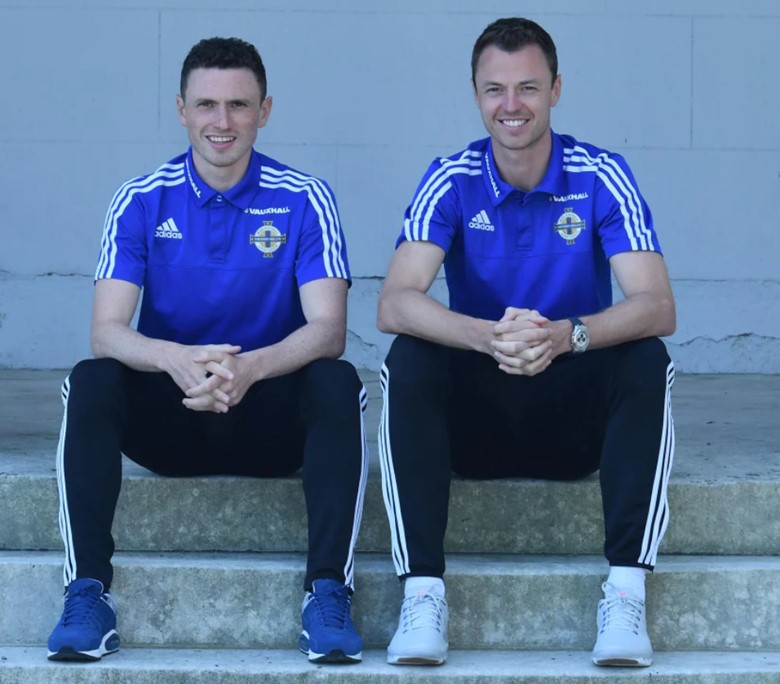 Jonny Evans With His Brother Corry