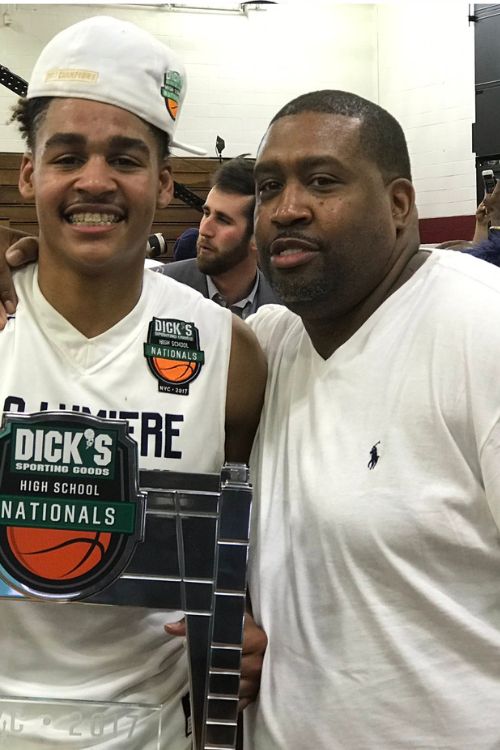 Jordan Poole With His Father Anthony Poole