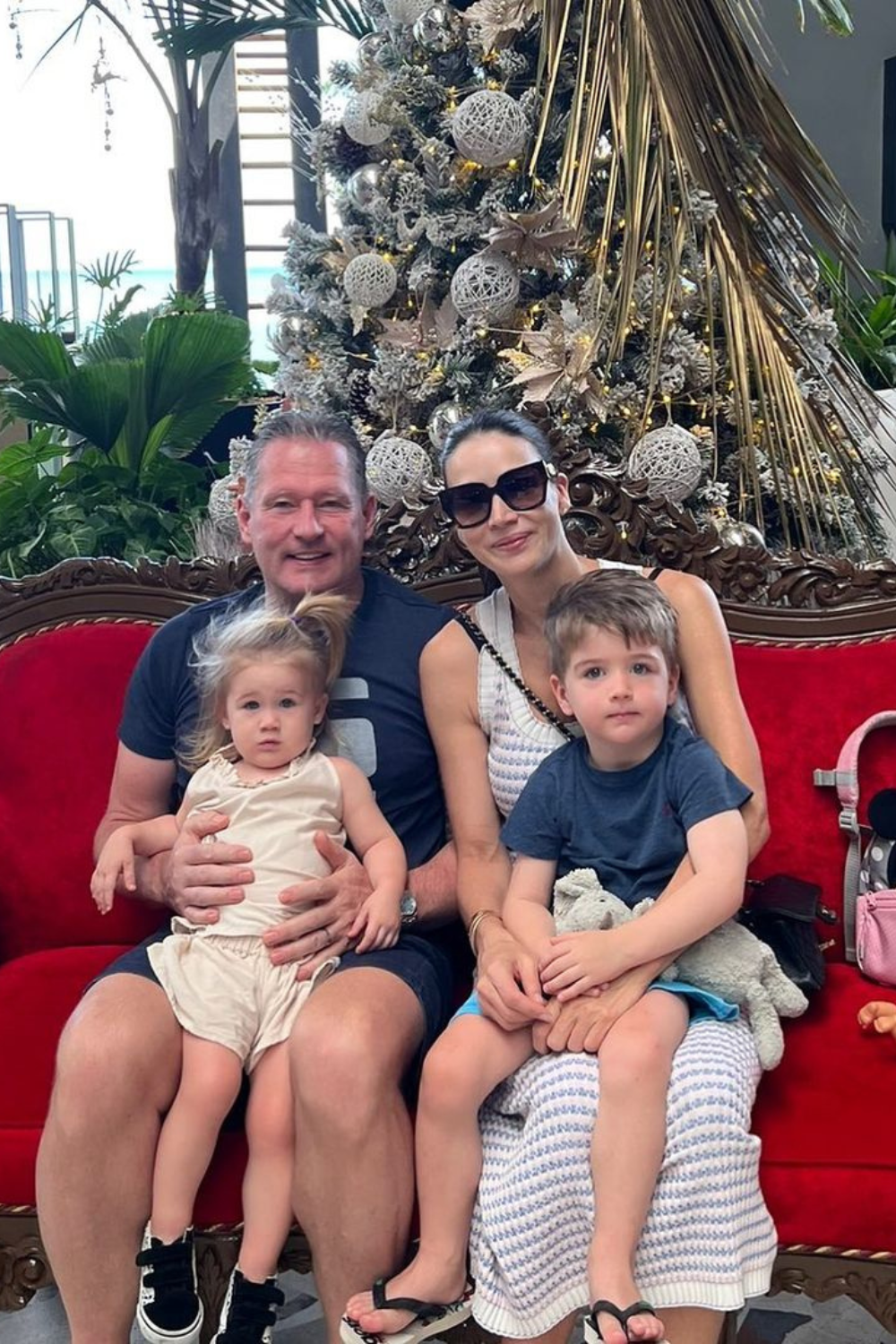 Jos Verstappen With His Current Wife And Their Kids