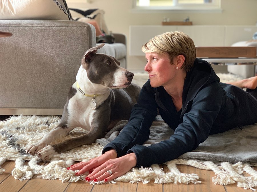Kate Scott's Wife Nicole With Her Dog Piper