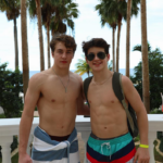 Kyle Teel with his brother, Adian Teel