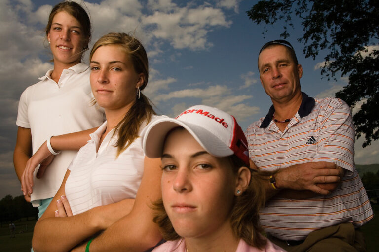 Ivan Lendl With His Daughters