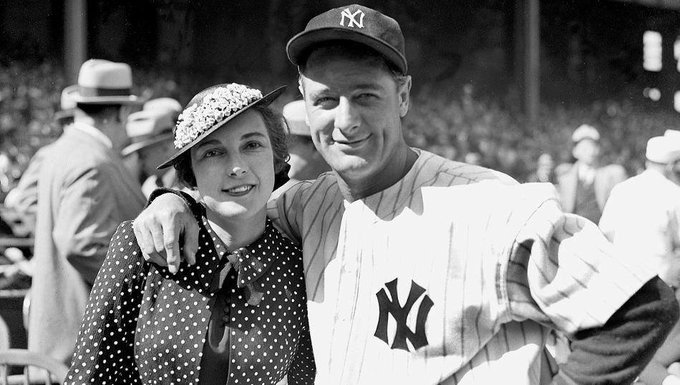 Lou Gehrig With His Wife Eleanor