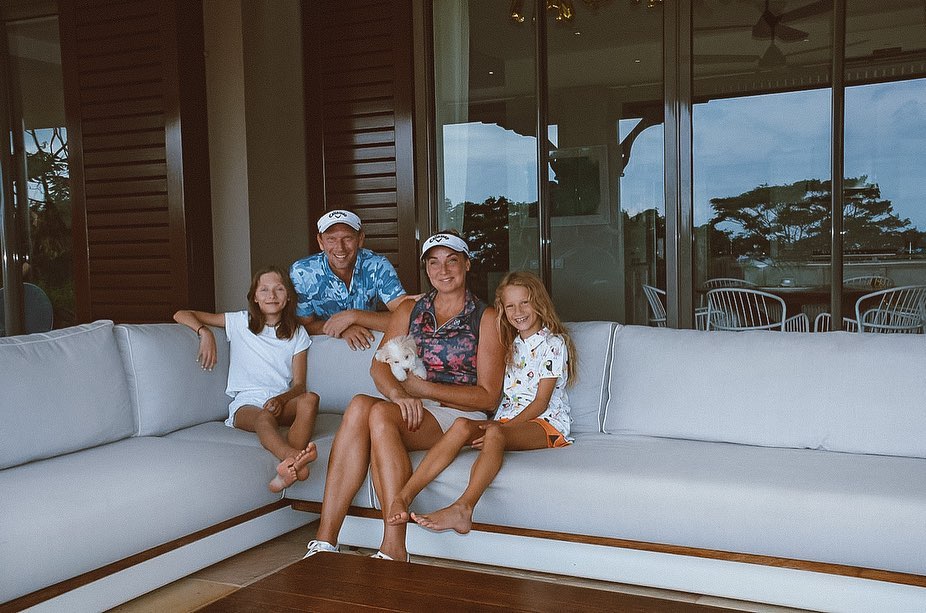 Marcel Siem With His Wife Laura Siem And Two Kids