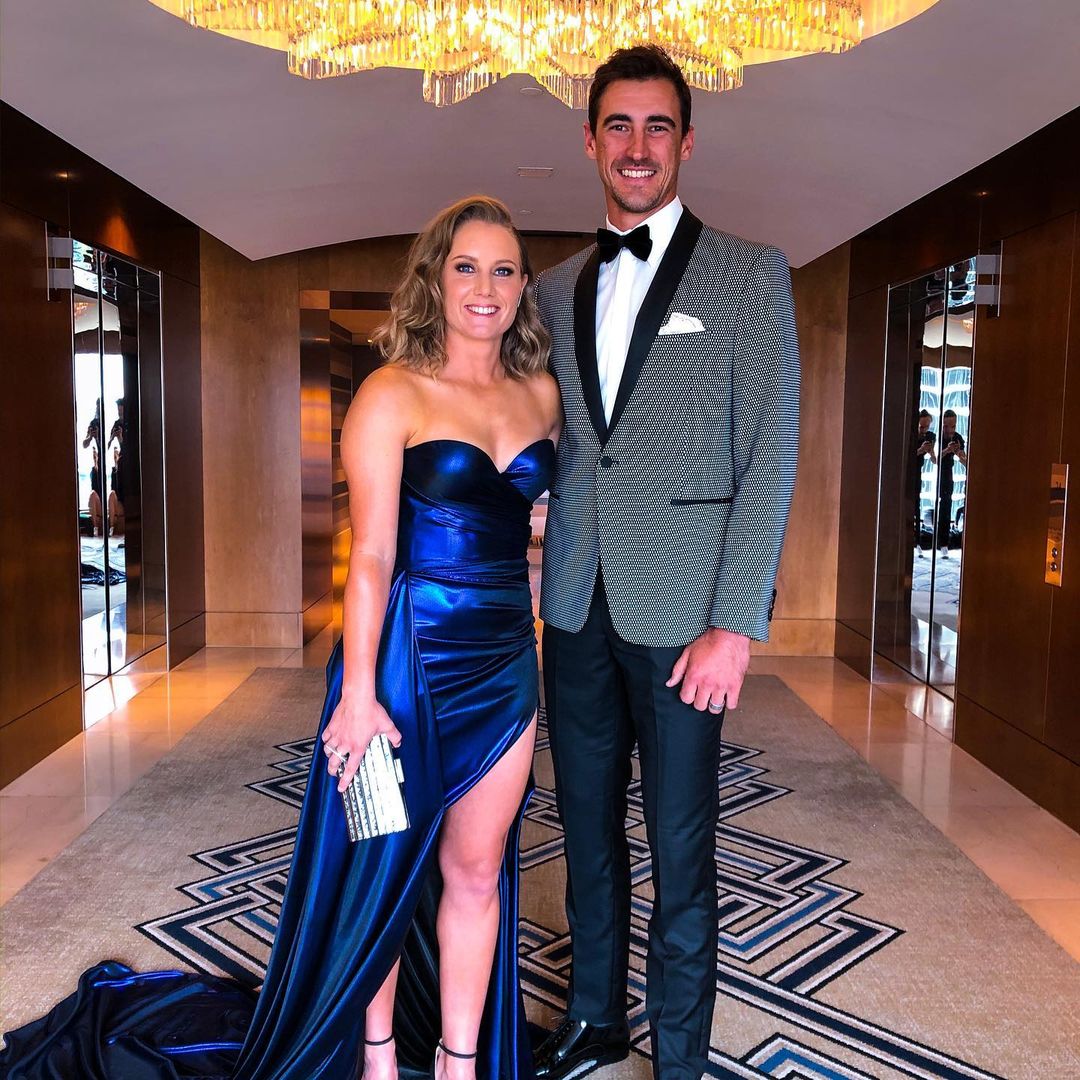 Mitchell Starc With His Wife Alyssa Healy