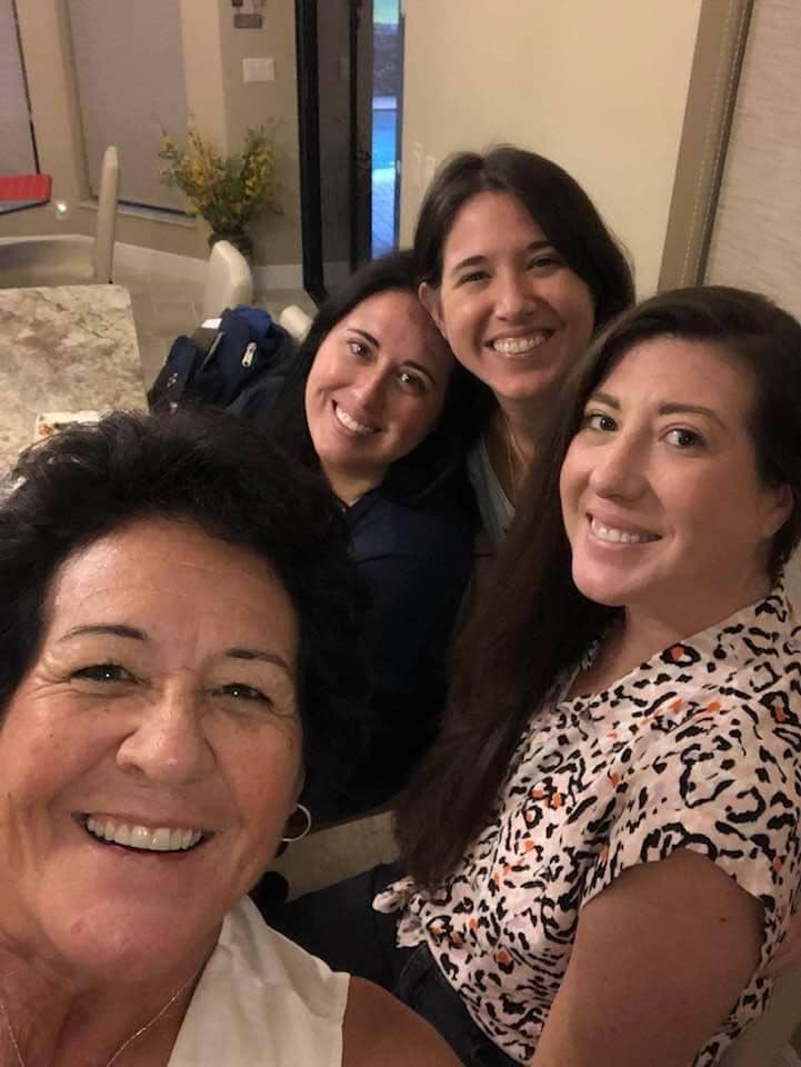 Women's golfer Nancy Lopez with her daughter Ashley Knight and