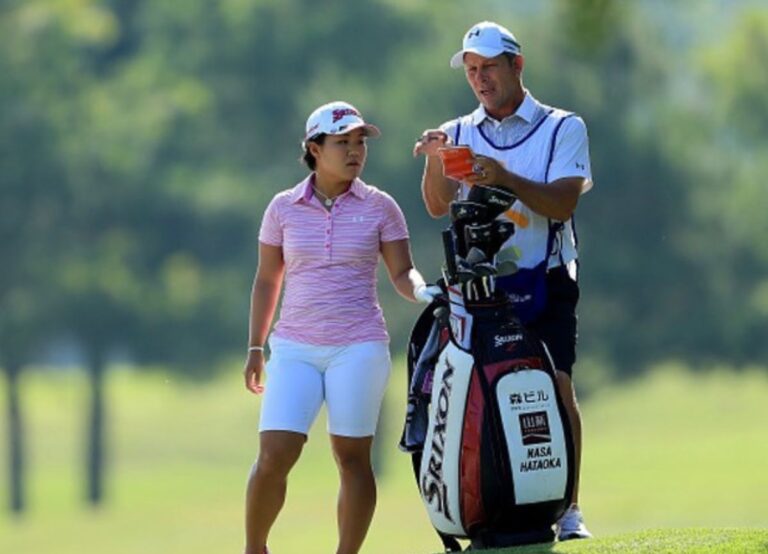 Nasa Hataoka With Her Caddy Greg