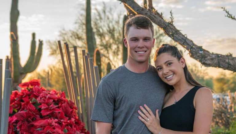 Nick Hardy With His Wife To Be Elizabeth Elmassian