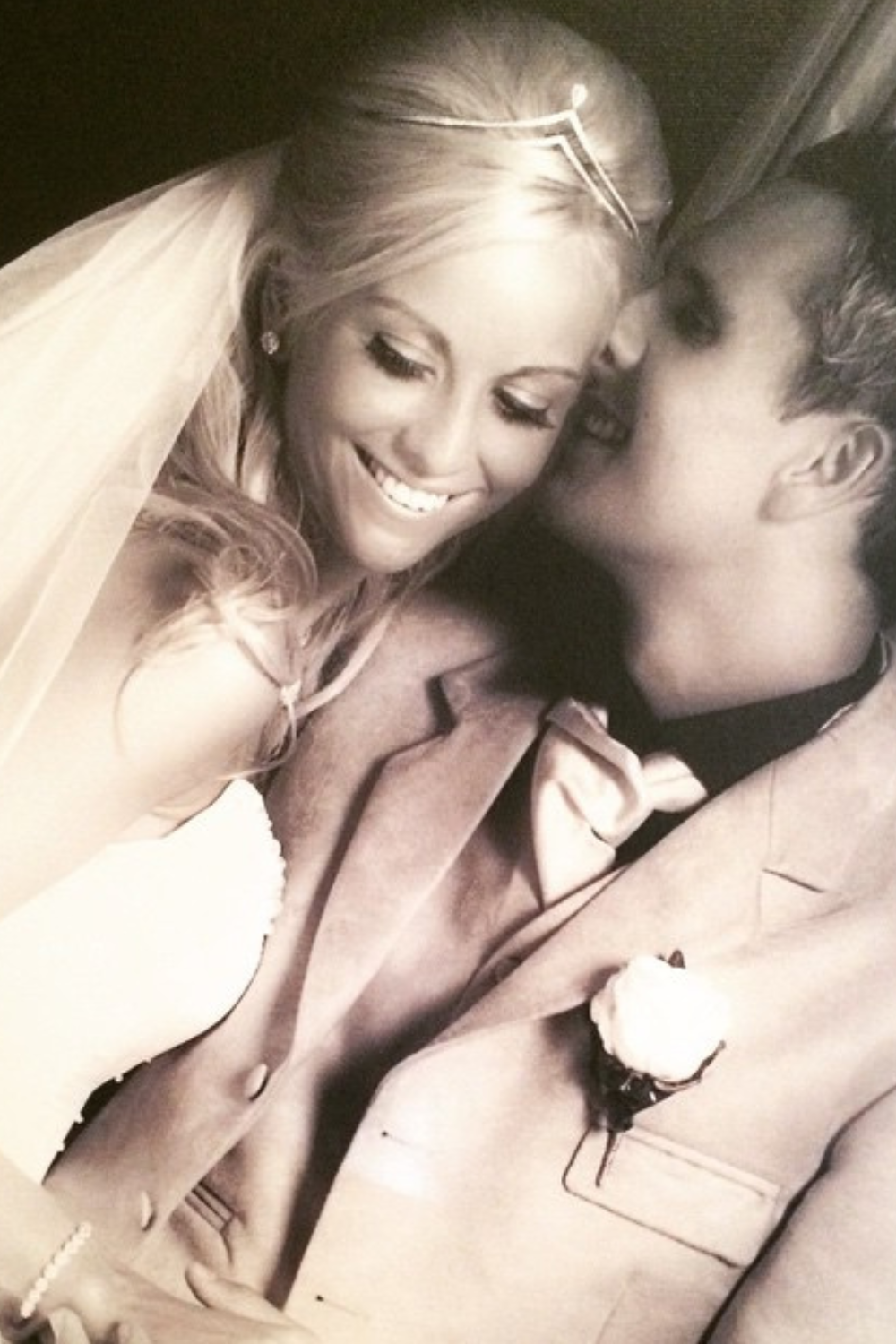 Peter Lovenkrands And His Wife, Teresa Lovenkrands On Their Wedding Day 