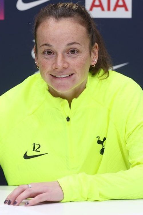 Ria Percival During A Press Confrence With Totenham Spurs