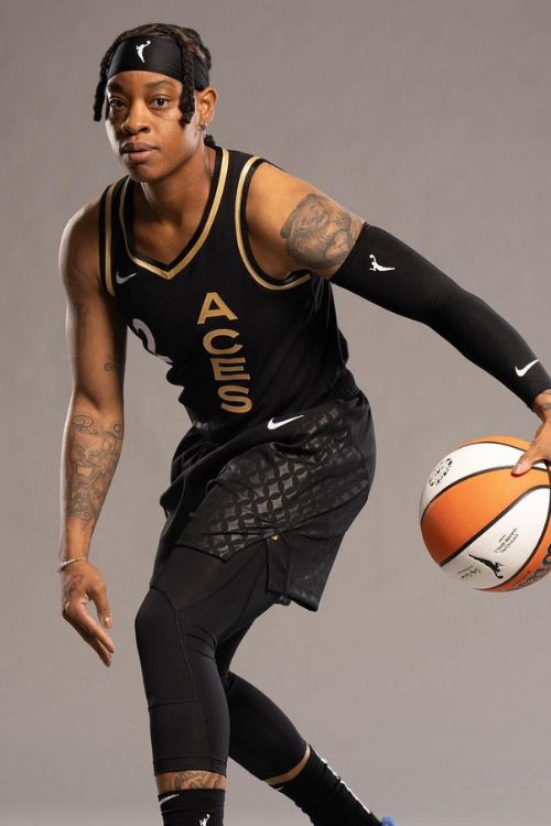 Riquna Williams During A Photoshoot For Las Vegas Aces