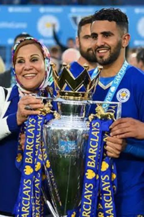 Riyad Mahrez With His Mother