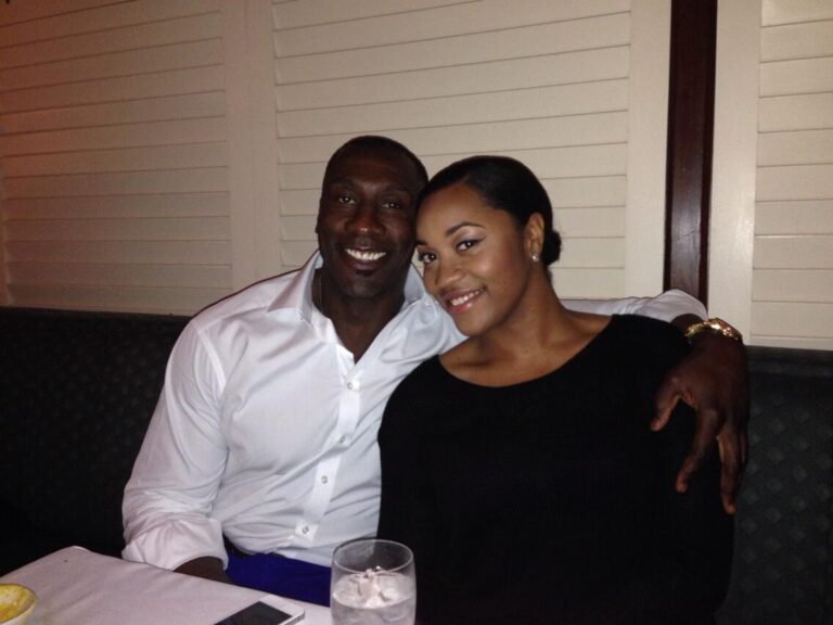 Shannon Sharpe With His Daughter