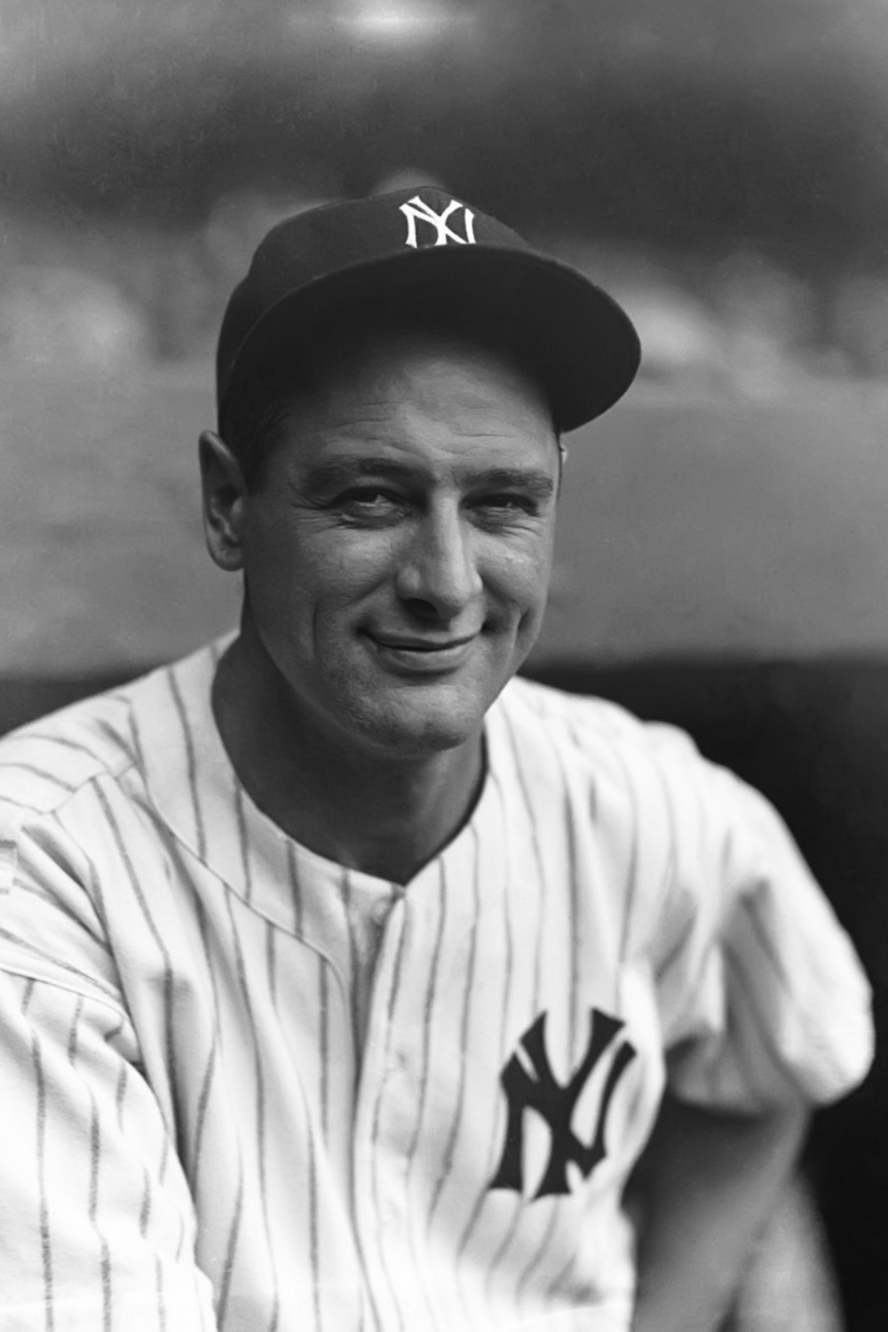 Lou Gehrig gives his wife Eleanor a kiss as he arrives at Newark Airport  on…