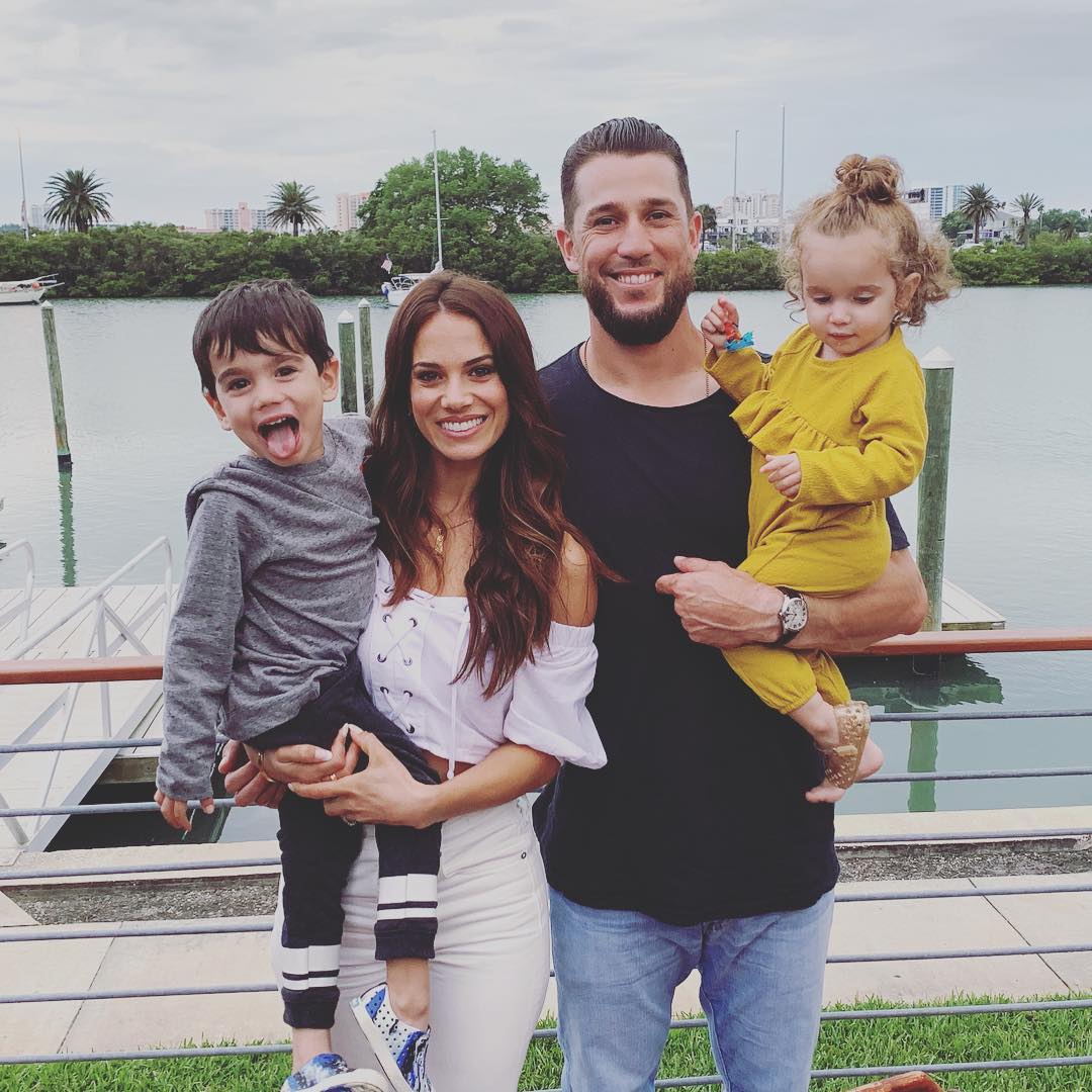 Trevor Plouffe With His Wife And Kids
