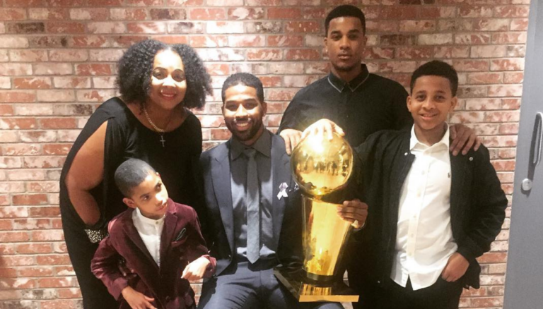 Tristan Thompson With His Family