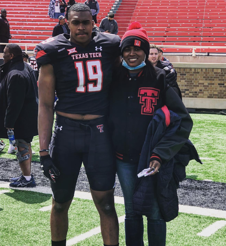 Tyree Wilson with his mother