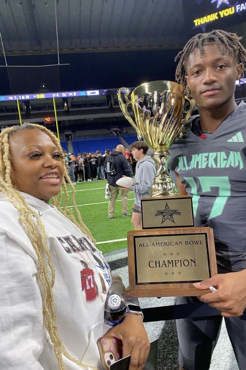 Carnell Tate With His Mother Ashley 