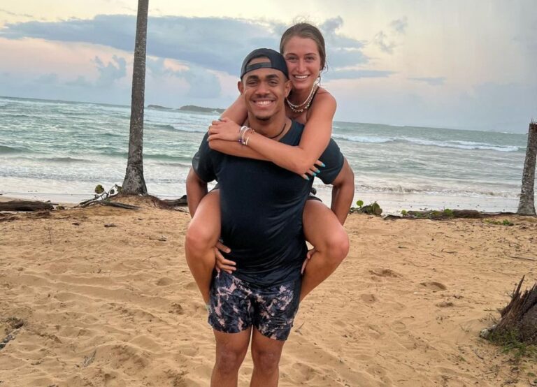 Julio Rodriguez With His Girlfriend Jordyn Huitema