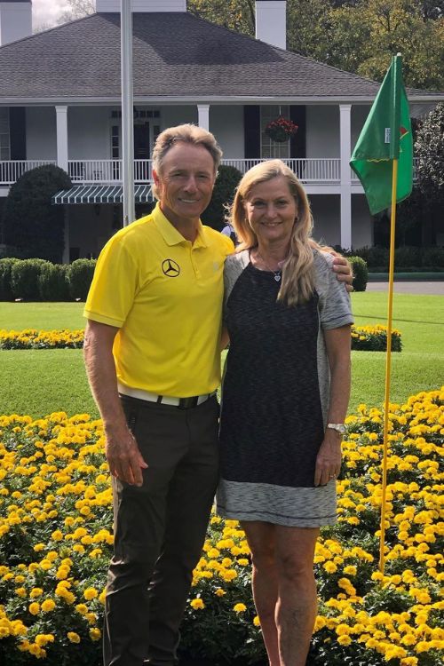 Bernhard Langer With His Wife 