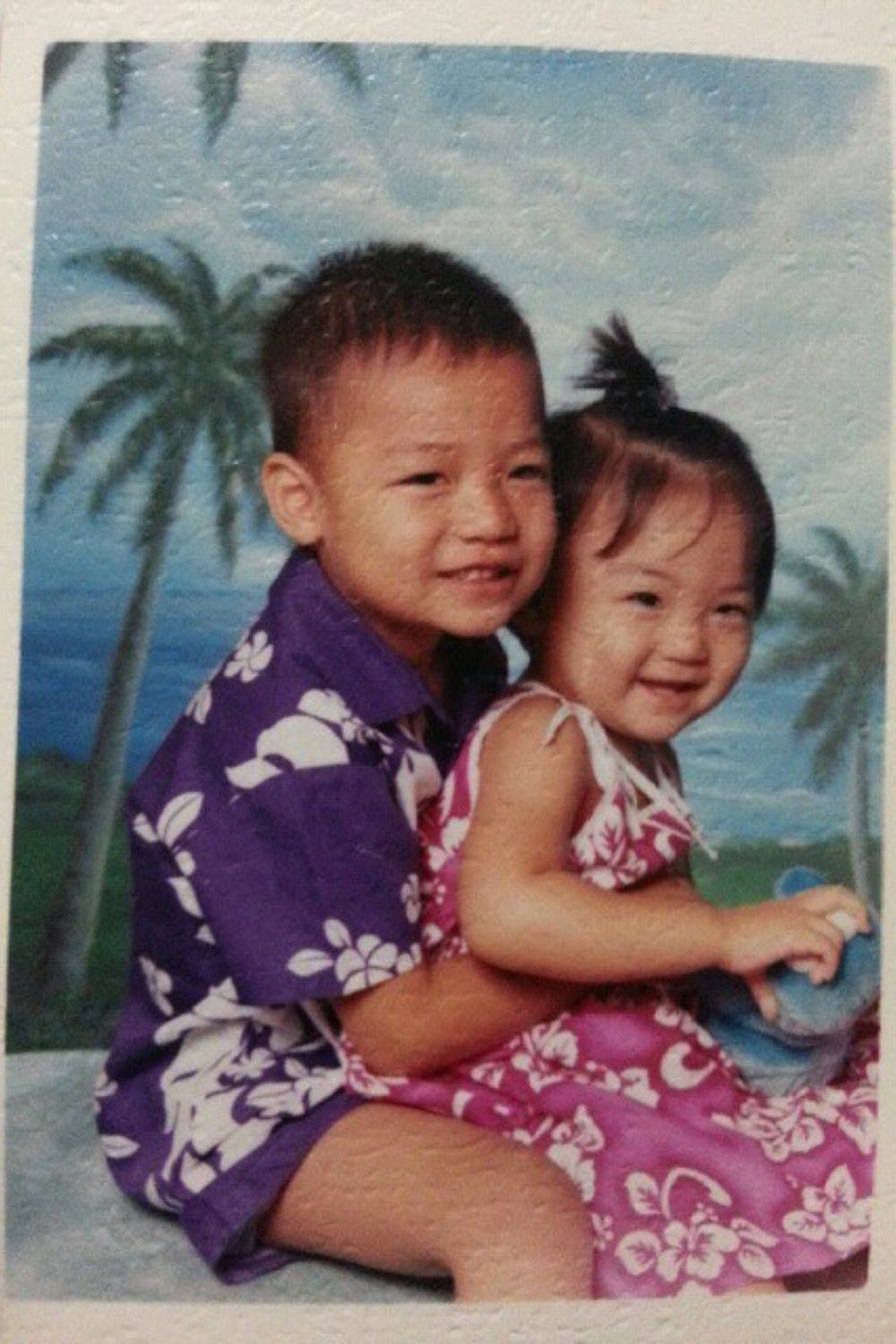 Young Allisen Corpuz With Her Brother 