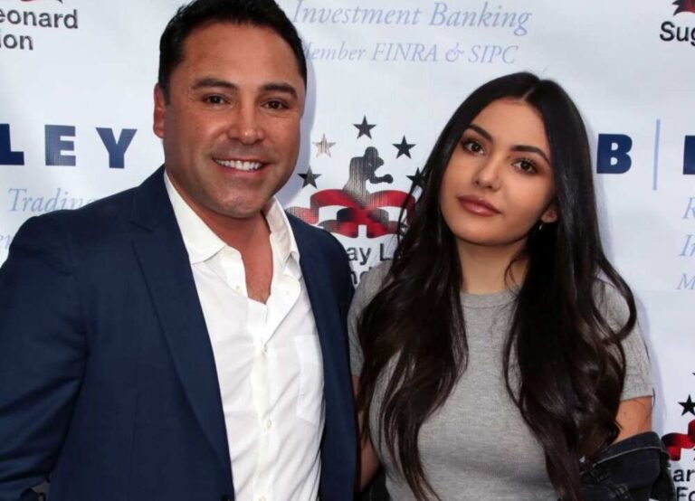 Atiana De La Hoya With Her Father Oscar