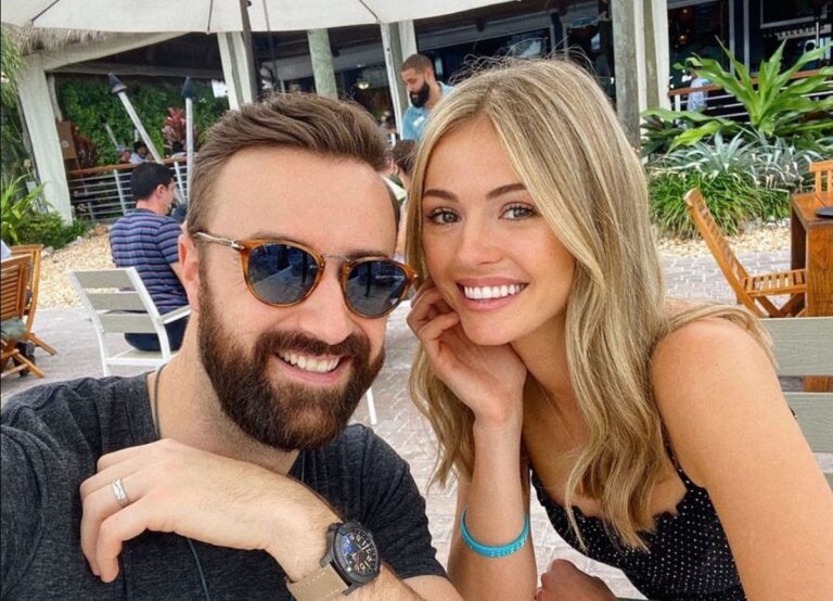 James Hinchcliffe With His Wife Rebecca Dalton