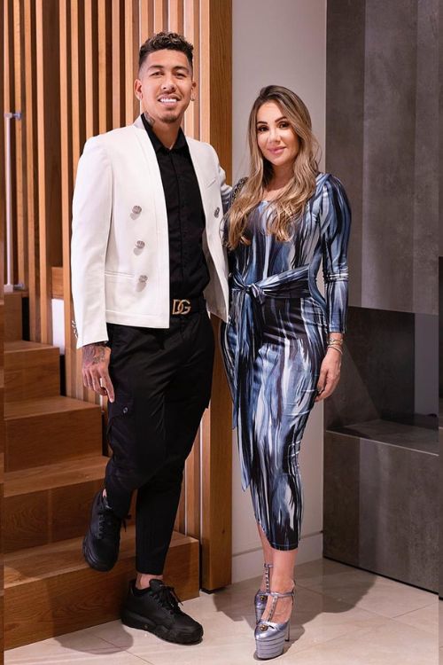 Roberto Firmino With His Wife