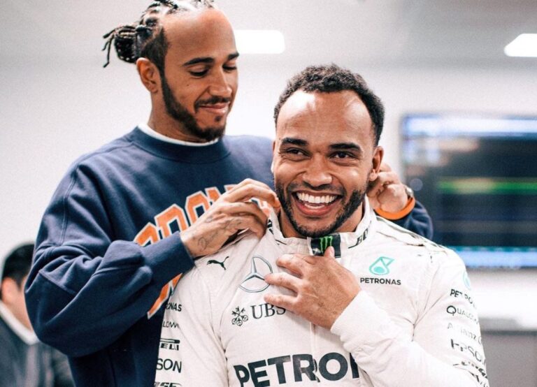 Lewis Hamilton With Hid Brother Nicolas