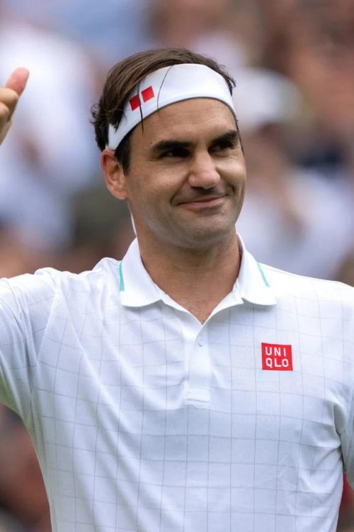 Roger Federer During His Game