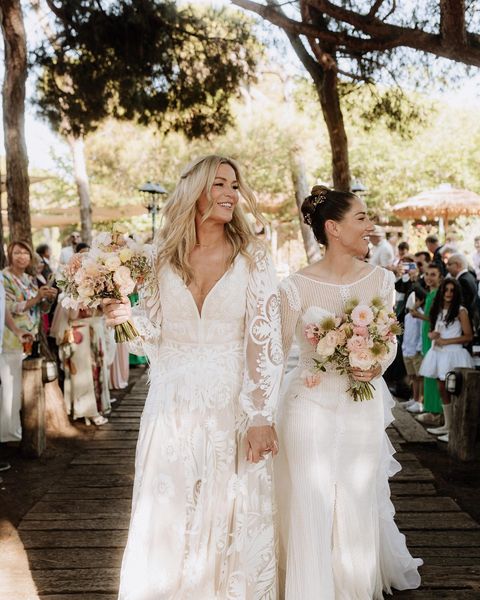 Vicky Losada And Her Wife, Emma Byrne, At Their Wedding