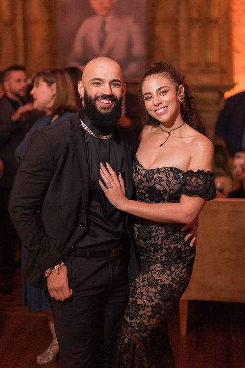 WWE Wrestler Richochet And His Soon-To-Be Wife Samantha Irvin