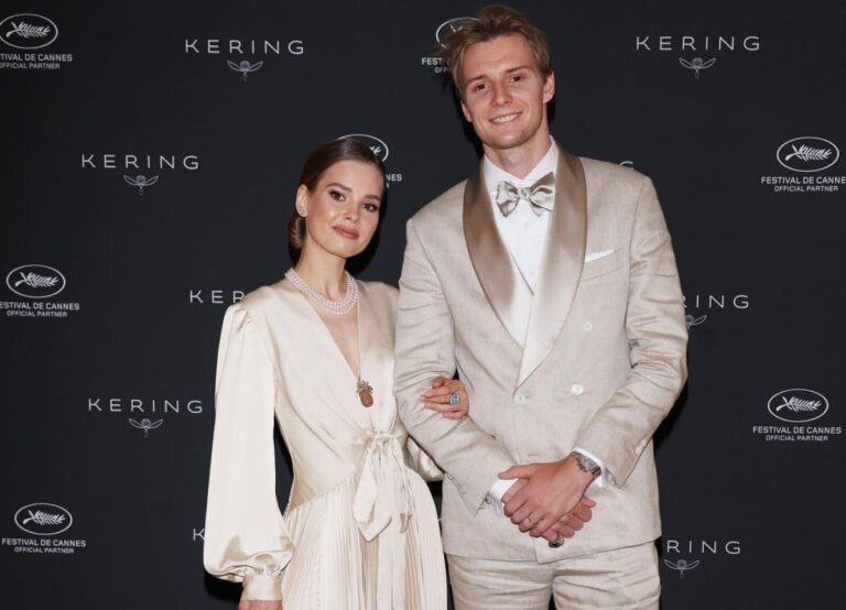 Alexander Bublik And His Wife Tati Bublik Walk Hand-In-Hand At The Cannes Film Festival Red Carpet Event In 2023