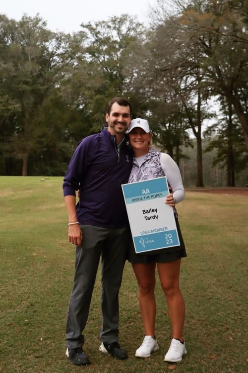 Bailey Tardy Pictured With A Mystery Man In December 2022 After Receiving Her LPGA Tour Card 