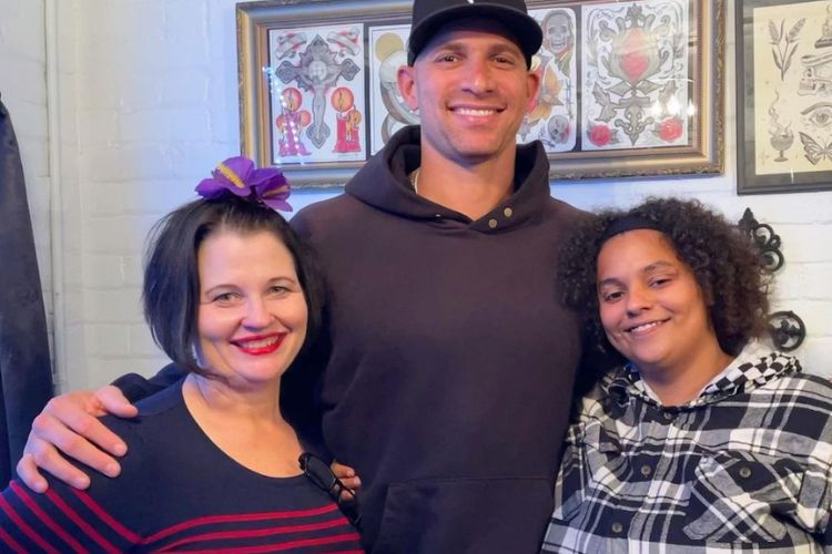 Jimmy Graham Pictured With Mother, Becky Vinson And Sister, Karina Last Year In November