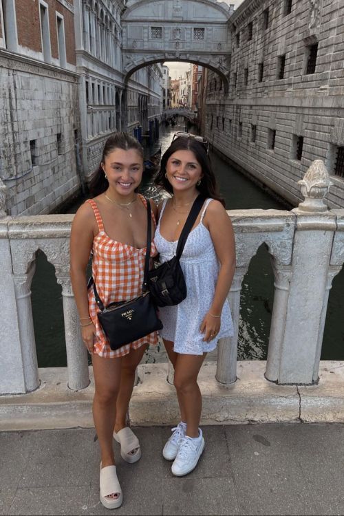 Carrie Yocom's Two Daughters, Gina(L) And Kendra Pictured In 2022 During A Trip 