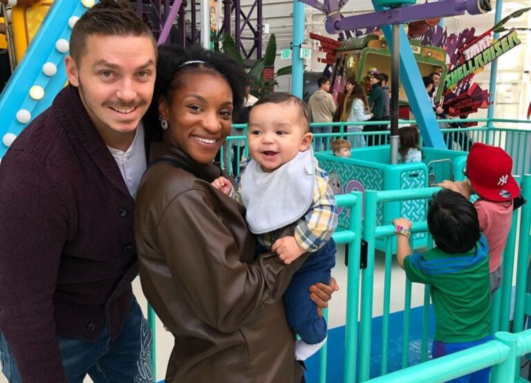 Crystal Dunn And Her Husband Pierre Soubrier Take Their Son To An Amusement Park In November 2022 On His Six Month Birthday