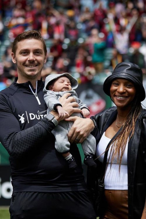Crystal Dunn And Pierre Soubrier At The Portland Thorns Presentation In 2022