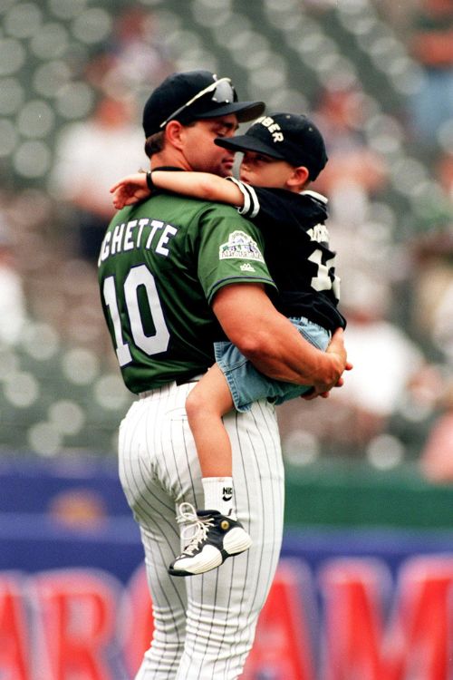 Dante Bichette Wife Mariana And Son Bo Bichette