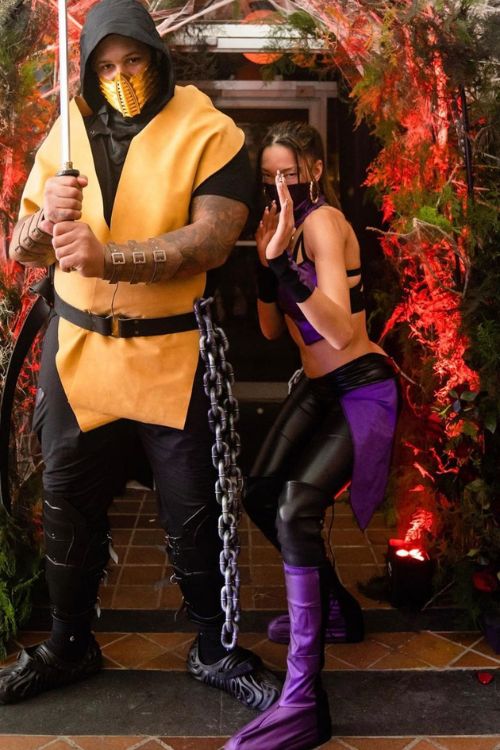 Dion And Daiyanna Dressed Up As Mortal Kombat Characters For Halloween 2022