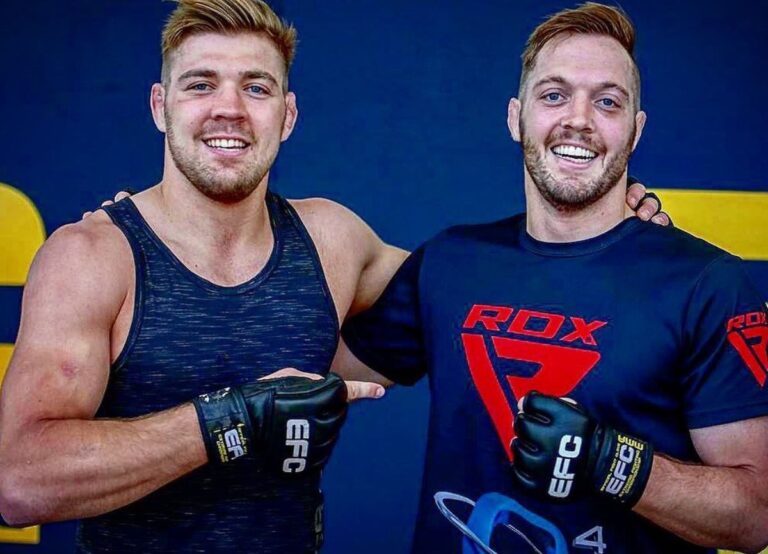 Dricus du Plessis Pictured With His Brother Niel du Plessis Doing Their Training Session