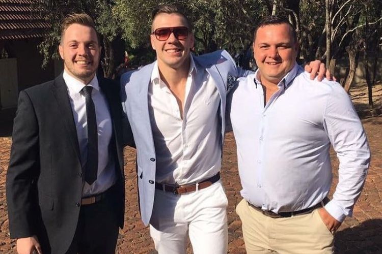 Dricus du Plessis Pictured With His Two Brothers, Niel (Left), And WC du Plessis (Right)